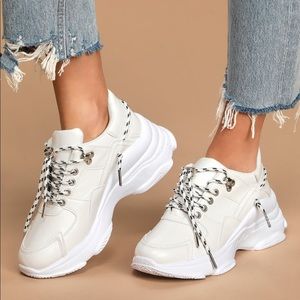 Lulus white chunky sneaker